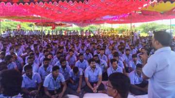 Samsung workers' protest