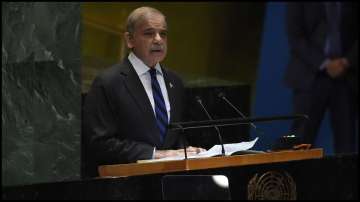 Pakistan Priem Minister Shehbaz address the UN General Assembly on Friday.