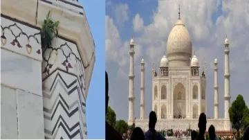 Damage at UNESCO World Heritage Site Taj Mahal