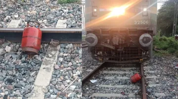 Train accident averted, Uttar Pradesh, Kanpur, Kanpur train accident averted, Gas cylinder found