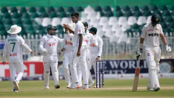 Bangladesh beat Pakistan in the Rawalpindi Test.