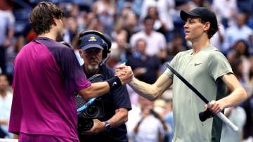 Jannik Sinner and Jack Draper at the US Open.