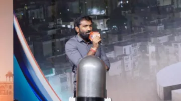 Yogeshwar Dutt takes part in India TV Chunav Manch. 