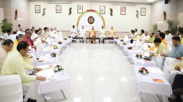 CM Yogi Adityanath chairs the Cabinet meeting held in Lucknow