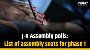 The first phase of assembly polls in Jammu and Kashmir will be held on September 18. 