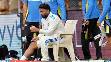 Rishabh Pant didn't take the field on the third day of the first Test against New Zealand in Bengaluru