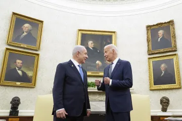 US President Joe Biden and Israel PM Netanyahu