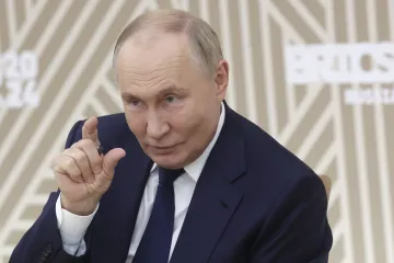 Vladimir Putin addresses BRICS Summit 2024. 