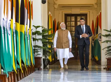 Prime Minister Narendra Modi and Jamaican PM Andrew Holness