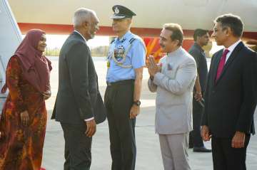 Maldives President Mohamed Muizzu lands in New Delhi 