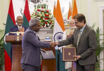 RBI, Maldives Monetary Authority sign currency swap pact.