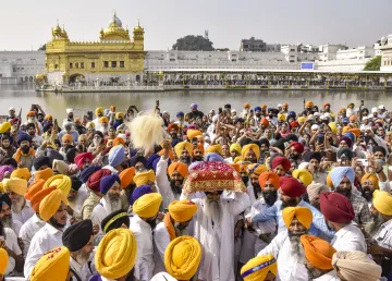 The Sikh community gathered in the Golden Temple in Amritsar (Representational Image)