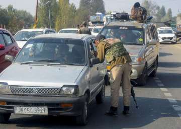 Ganderbal terror attack: Security checks underway. 