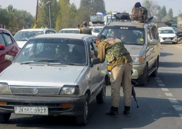 Ganderbal terror attack: Security checks underway. 