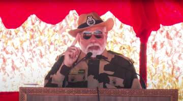 PM Modi celebrated Diwali with security forces in Gurarat's Kachchh.