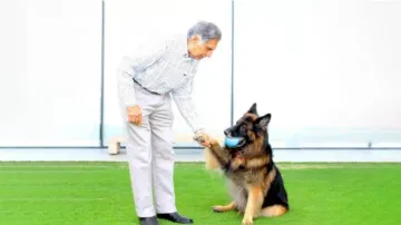 Ratan Tata with his dog Tito