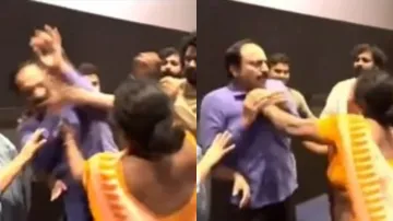 Telugu actor NT Ramaswamy slapped by a woman at ‘Love Reddy’ premiere. 