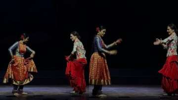 Screengrab of the viral duet that fuses India's Kathak with Spain's Flamenco.