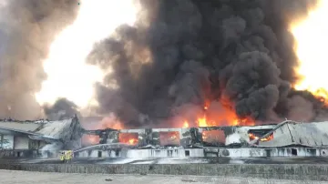 Fire at warehouse V Logistics warehouse in Maharashtra's Bhiwandi.