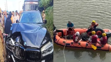 A businessman's damaged car recovered near Kulur bridge