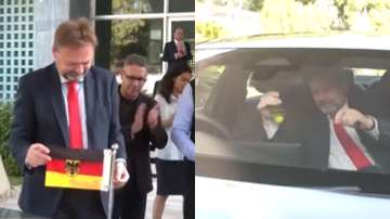 German envoy ties 'nimbu-mirchi' to his new car