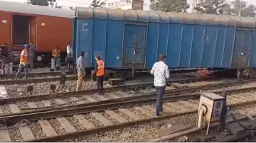 Goods train derailed 