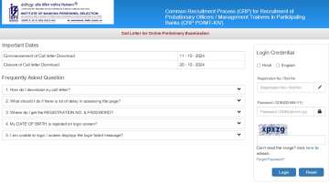 IBPS PO Prelims Admit Card 2024 out