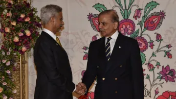 External Affairs Minister Dr S Jaishankar and Pak PM Shehbaz Sharif