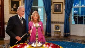 US President Joe Biden and his wife Jill Biden celebrate Diwali festival at the White House (FILE)