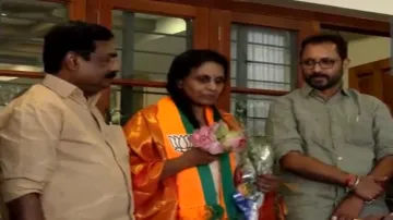 Former Kerala DGP R Sreelekha joins BJP, R Sreelekha joins BJP in Thiruvananthapuram, KERALA BJP sta