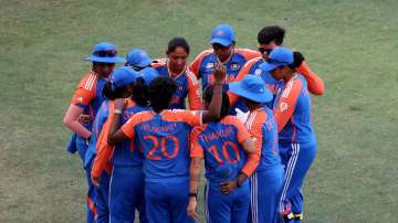 Indian women's cricket team players.