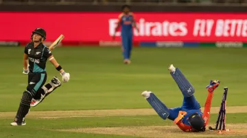 Amelia Kerr's run-out dismissal.