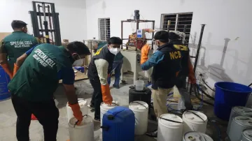 Drug manufacturing lab busted in Noida.