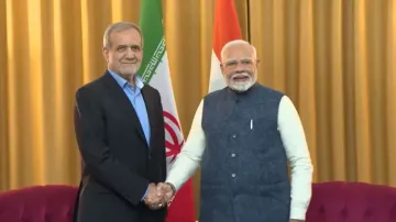 PM Modi holds a bilateral meeting with Iranian President Masoud Pezeshkian, in Kazan on the sideline