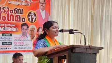 National Democratic Alliance (NDA) candidate from the Wayanad seat Navya Haridas