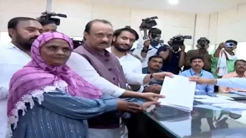 Ajit Pawar files nomination from Baramati.