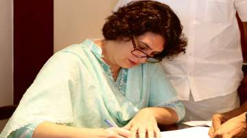 Priyanka Gandhi files nomination