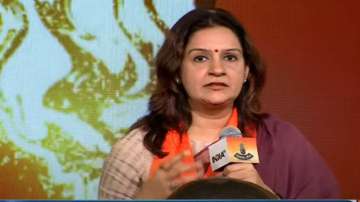 Priyanka Chaturvedi at India TV Chunav Manch. 