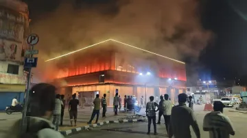 The metro station was filled with smoke