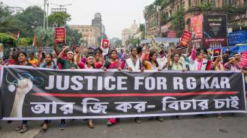 Old visual of protest from Kolkata