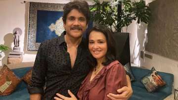 Nagarjuna and his wife Amala Akkineni samantha