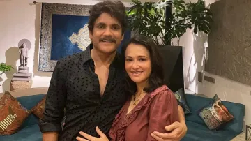 Nagarjuna and his wife Amala Akkineni samantha