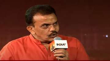 Sanjay Nirupam at India TV Chunav Manch. 