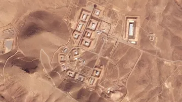 Satellite photo from Planet Labs PBC shows damaged buildings at Iran's Khojir military base outside 