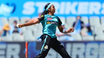 Shikha Pandey was one of the stars of the show for Brisbane Heat on her Women's Big Bash League debut