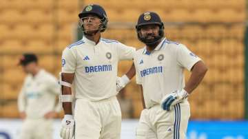 Yashasvi Jaiswal and Rohit Sharma.