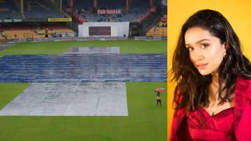 Shraddha Kapoor has long been associated with rain songs in her films and all-day incessant weather in Bengaluru gave the fans a chance to have some fun