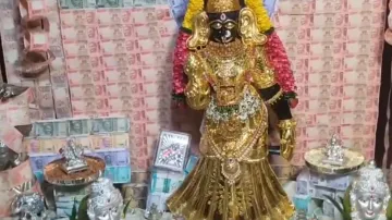 Navratri 2024, Sri Kanyaka Parameswari Temple Deity decked up, temple decorated with gold silver 4 c