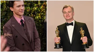 Tom Holland and Christopher Nolan