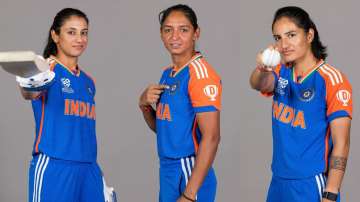 Smriti Mandhana, Harmanpreet Kaur and Renuka Singh Thakur (From left to right).